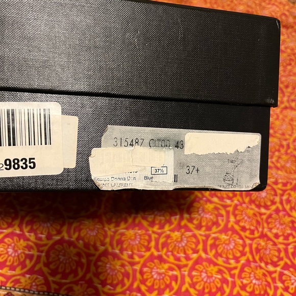 Saint Laurent Blue Suede Tribute Sandals - Picture 5 of 8